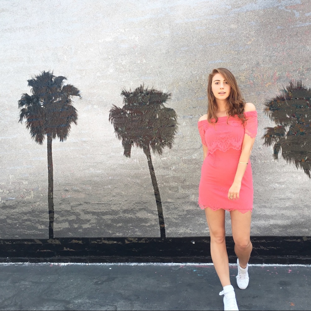 Topshop Off The Shoulder Dress
